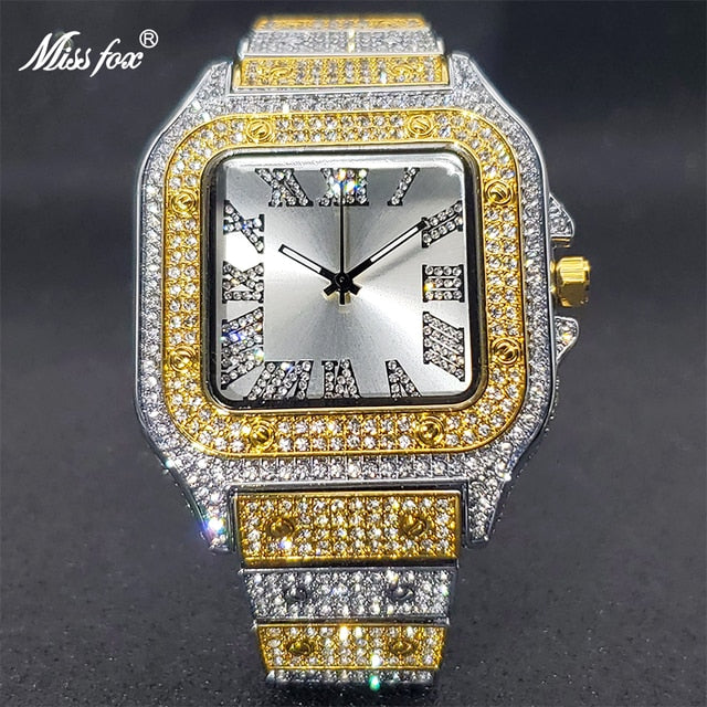 Ice Out Diamond Square Watch