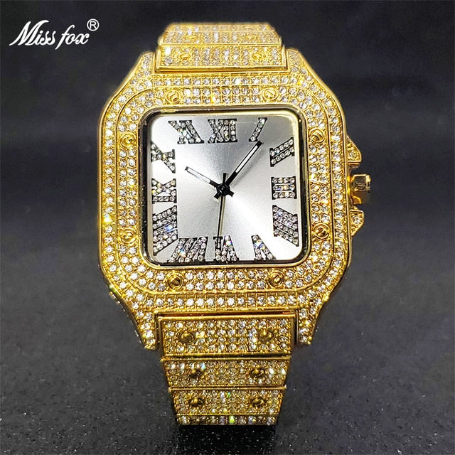 Ice Out Diamond Square Watch